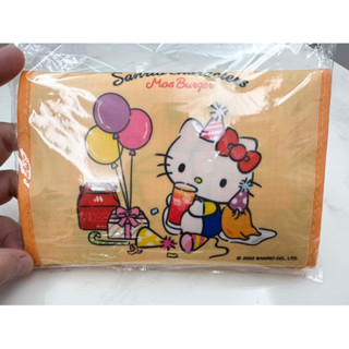 全新~MOS摩斯漢堡Hello Kitty x蛋黃哥聯名款-美味派對收納袋／購物袋~售價300元