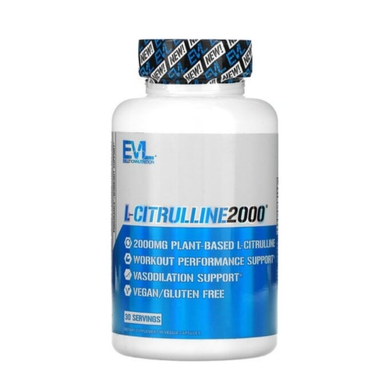 EVLution Nutrition 高劑量 左旋瓜胺酸 2000mg  90粒 L-瓜氨酸 健身 充血 泵感 美國製造