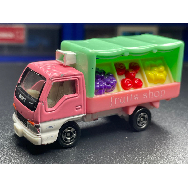 tomica 83 isuzu ELF 青果店 配送車 物流車 多美 販賣車 屋台車 蔬菜車 職人車