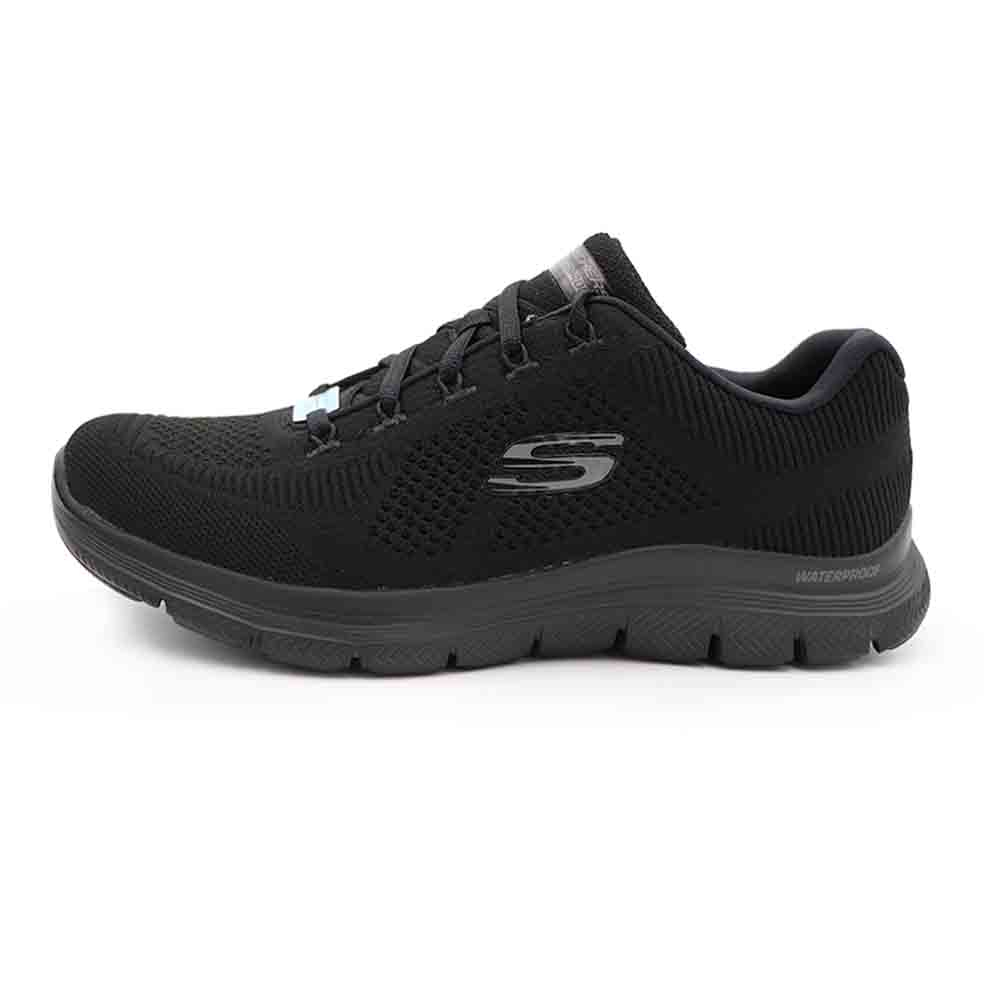 Skechers Flex Appeal 黑色 網布 防水 運動鞋 女款 J1932【新竹皇家149303BBK】