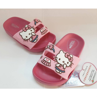 ［kikishoes]Kitty拖鞋 女童輕量防水止滑拖鞋臺灣製造免運活動