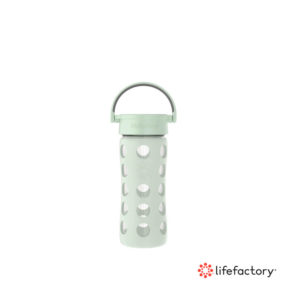 【lifefactory】淡綠色 玻璃水瓶平口350ml(CLAN-350R-LGR)