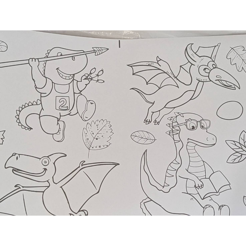 【圖畫紙】水彩畫 水蠟筆 長畫紙 兒童繪圖 300公分 3米 超長 恐龍 現貨