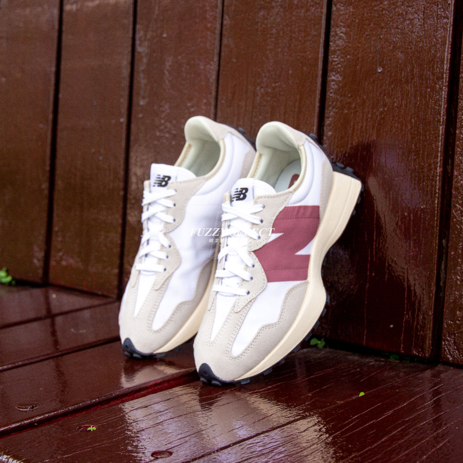 【逢甲 FUZZY】W New Balance 327 粉灰白 燕麥 玫瑰 大N 麂皮 復古 女鞋 網美 WS327CD