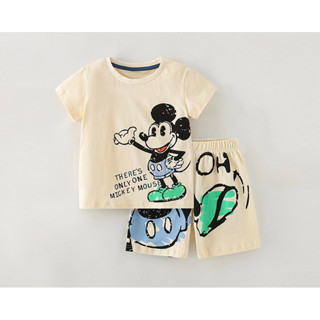 斷碼現貨🉑️預購｜熱銷款🔥2023春秋夏季Disney迪士尼授權米奇短袖短褲套裝