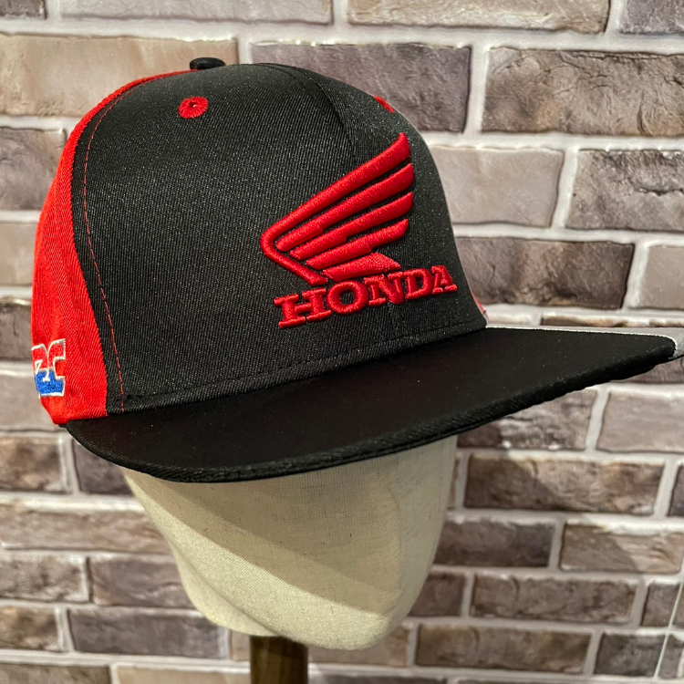 本田 HONDA  HRC正原廠 刺繡棒球帽 老帽 平板帽 紅黑色 全新新款 限量 百分百正品