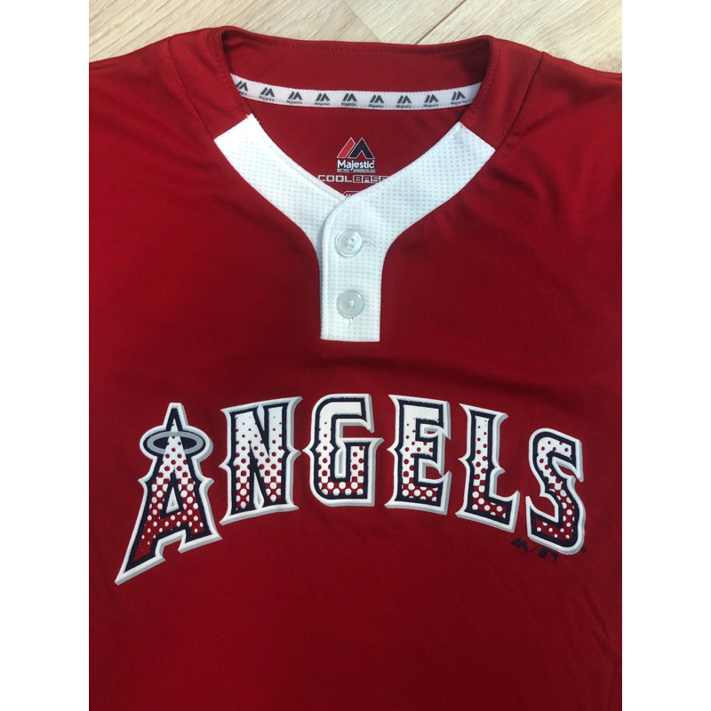 青少年版 全新正版 美國帶回 洛杉磯 天使隊 訓練球衣 Majestic MLB大聯盟 涼感衣 Cool Base