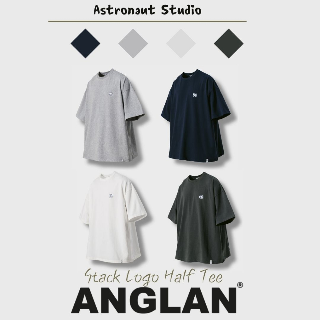 [A.S韓國代購] ANGLAN Stack Logo Half Tee