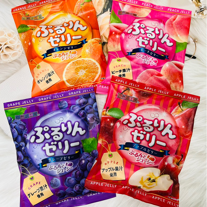 日本 富士正 自然派工房 水果風味果凍 154g 白桃/葡萄/蘋果/柑橘 多款風味供選