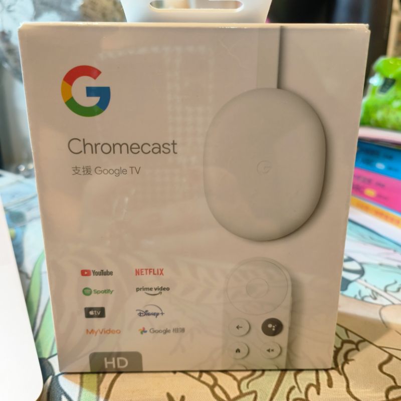 Chromecast 支援 Google TV HD 電視盒 (支援 Google TV/Netflix/Disney)