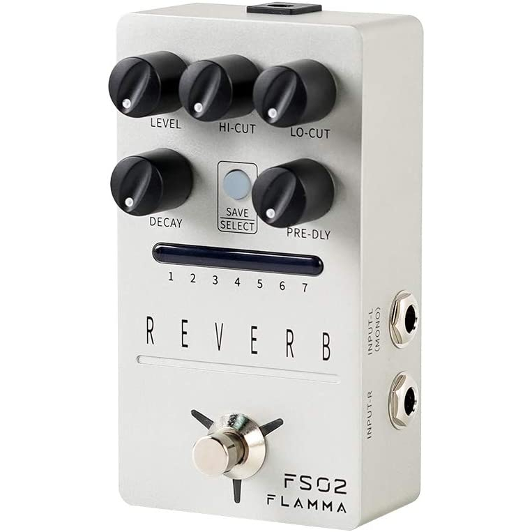 日本直送 ﻿FLAMMA FS02 Stereo Digital Reverb Effects Pedal 吉他 效應器
