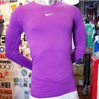 [零碼出清] Nike Dri-fit 湖人配色 紫色 長袖 緊身衣 598007-550