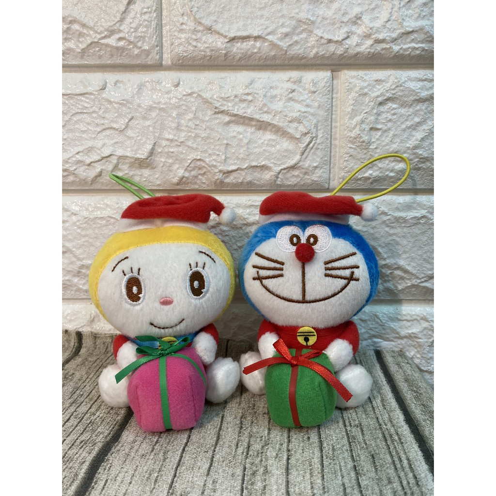 日本 正版 哆啦A夢 小叮噹 多拉A夢 小叮鈴 聖誕 禮物 聖誕老人 聖誕節  娃娃 玩偶 擺飾 絨毛 娃娃