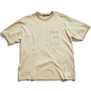 UNDER PEACE 23SS BASIC / POCKET OVERSIZE TEE 寬版口袋 短T (卡其色)