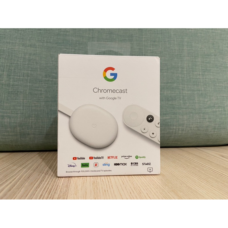 【二手】Chromecast_4代(支援 Google TV 4K)