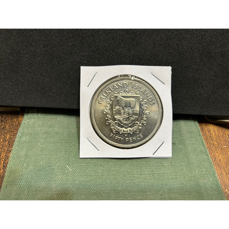 英國🇬🇧領地「福克蘭群島」錢幣-1977年「伊莉莎白二世在位25週年」紀念幣