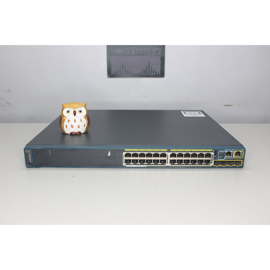 Cisco WS-C2960S-24PS-L 24 Port PoE+ Gigabit Switch