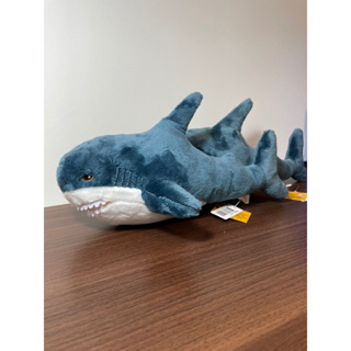 【現貨】深藍色鯊魚娃娃 鯊魚玩偶 絨毛玩偶 擺飾禮物