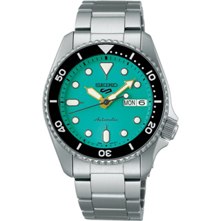 SEIKO 精工 Seiko 5 Sports系列 精工5號復古潮流機械錶-綠38mm /4R36-14B0G