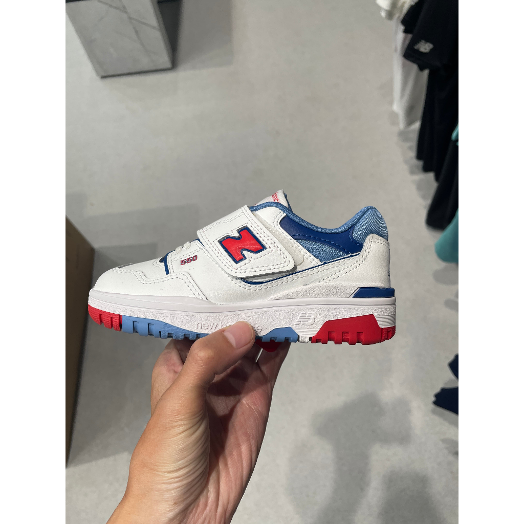 New Balance 550 童鞋 中性 白紅藍 PHB550CH-M