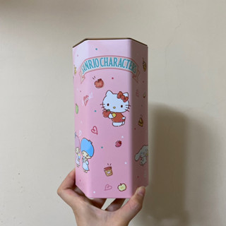 #二手 三麗鷗卡通圖糖果罐 Hello Kitty 大耳狗 美樂蒂 KikiLala 收納盒 刷具桶