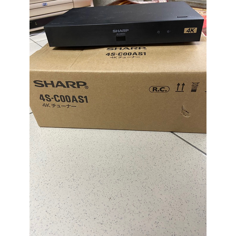 SHARP 4S-C00AS1 BS/CS 4K衛星接收機 可外接USB HDD錄影