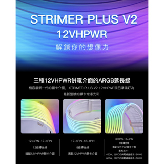 【熊讚精品】聯力 Strimer PLUS V2 發光線 ARGB 主機板 VGA 12VHPWR 供電延長線 一年保