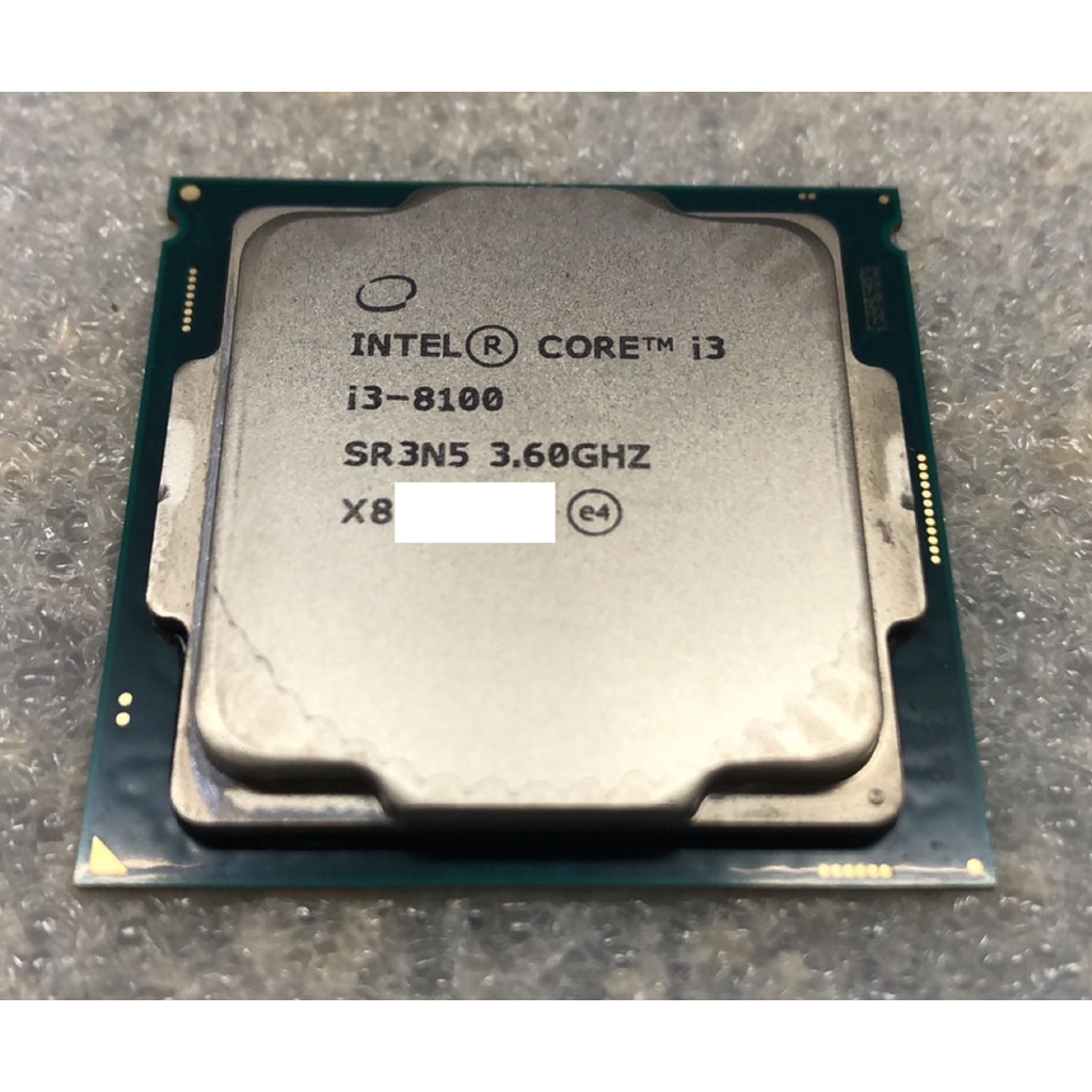 【吳'r】INTEL 8代 i3-8100 桌上型電腦 CPU 1151腳位 正式版 (裸裝)$900