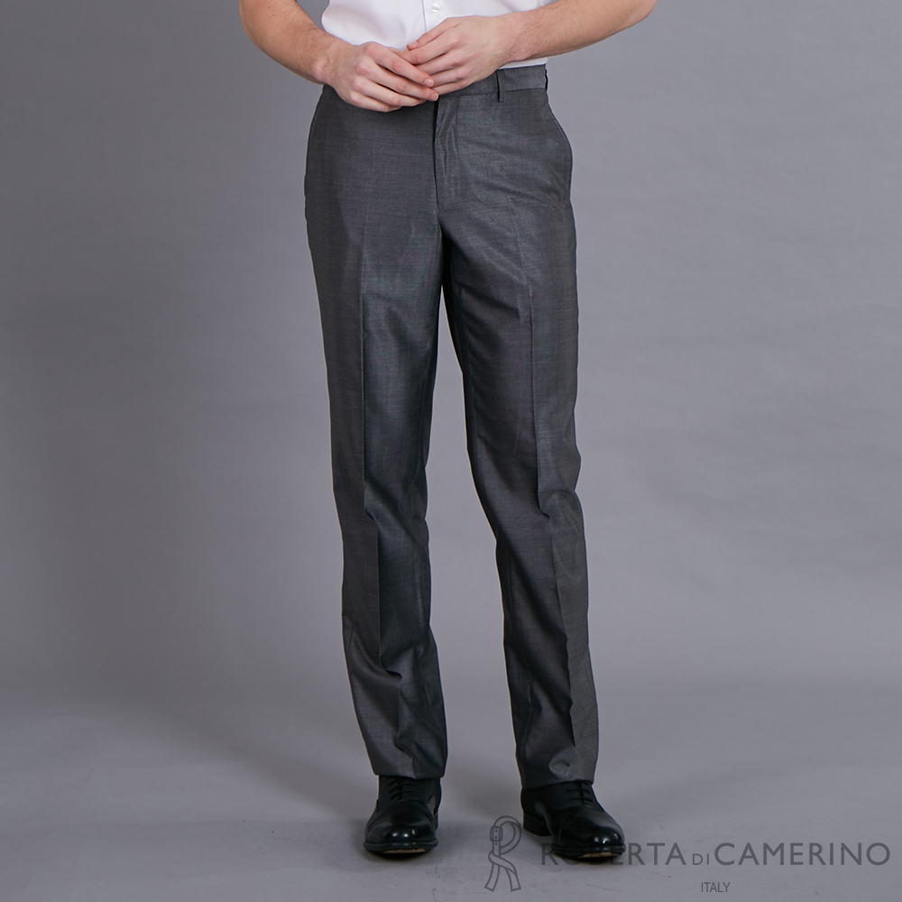 ROBERTA諾貝達 合身版 都會流行精品西裝褲HTF04A-93灰色