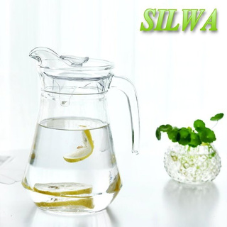 【全新現貨特價】SILWA西華玻璃冷水壺1300ML 溫水壺 透明精緻壺飲料壺可樂壺汽水壺 加厚無鉛玻璃 優質PS壺蓋