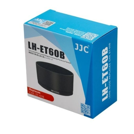 JJC LH-ET60B相機遮光罩ET-60B 適用 佳能 RF-S 55-210mm F5-7.1 IS STM鏡頭