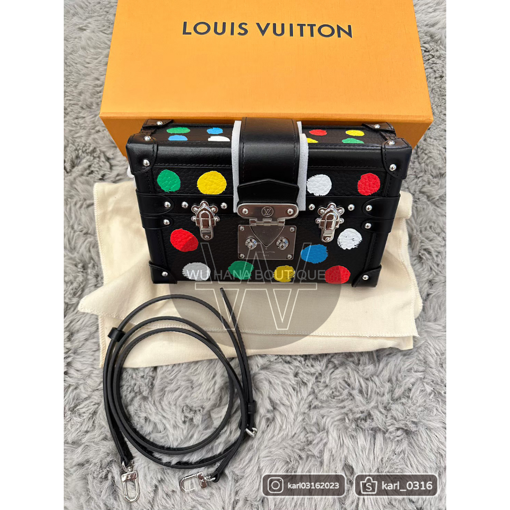 Louis Vuitton LV 硬殼肩背包-草間彌生聯名款-Petite Malle _吳花果精品