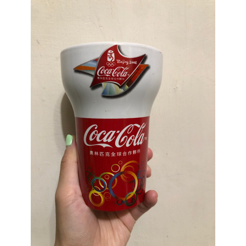 可口可樂 2002 北京奧運紀念杯子#筆桶#馬克杯#coke