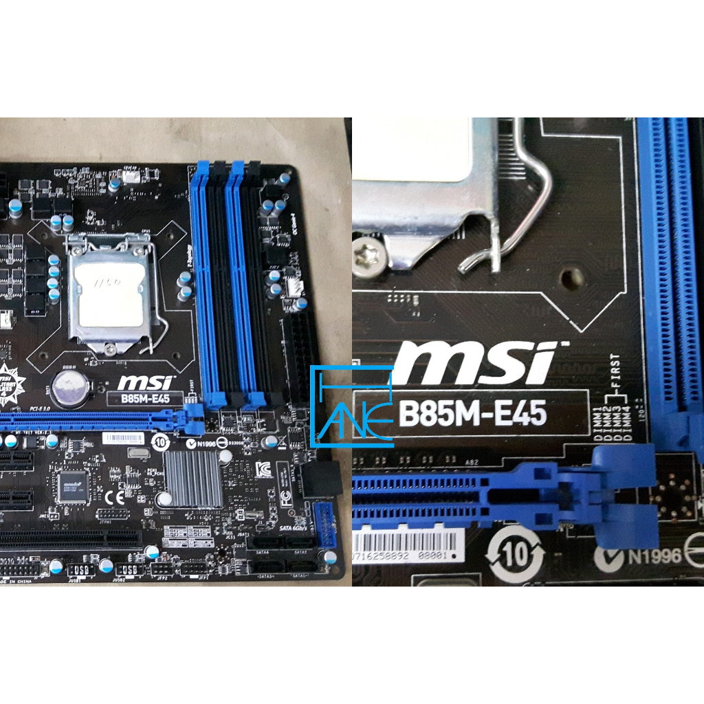 【 大胖電腦 】MSI微星 B85M-E45 主機板/附擋板/1150/USB3/HDMI/保固30天/實體店面/可面交