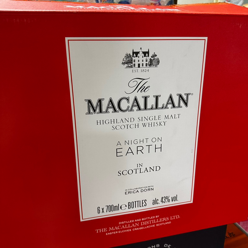 MACALLAN 麥卡倫 威士忌 A NOGHT ON EARTH 22 精裝版 地球 威士忌紙箱 不含酒 有紙袋
