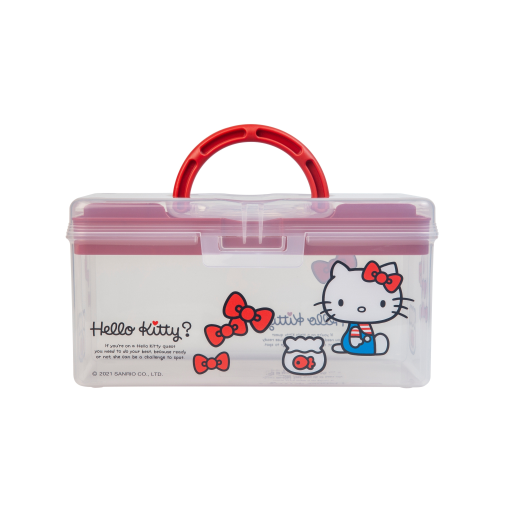 樹德 SHUTER TB-300H11 蝴蝶結Kitty工具箱(紅) 水彩盒 文具置物盒 醫藥箱 零件箱 雙層收納