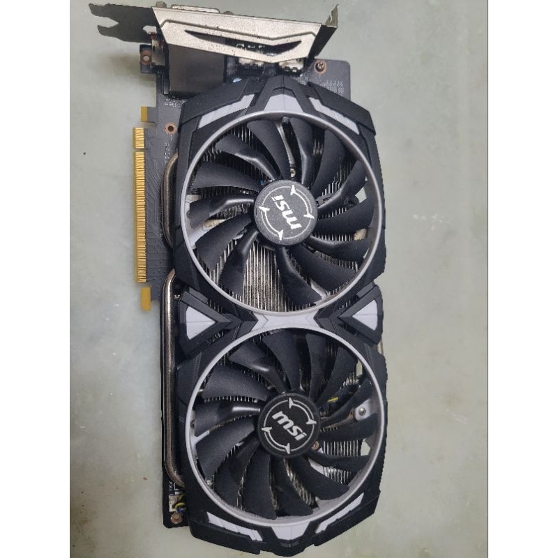 MSI 微星 GTX1060 6G 顯示卡(運作正常，有缺葉片)