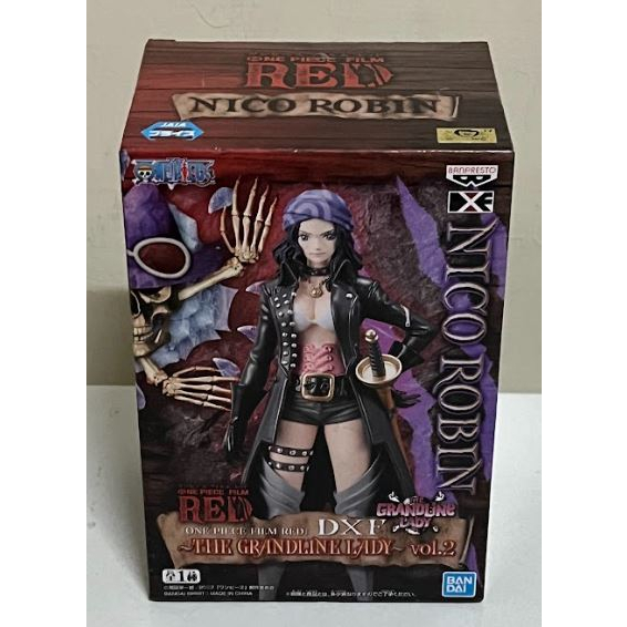 【海賊王/航海王】劇場版 RED DXF THE LADY vol.2 羅賓 金證 日版 景品 公仔