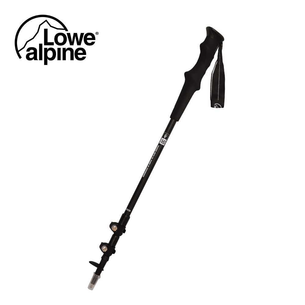 伊凱文戶外 Lowe Alpine 黑色 50週年鋁合金登山杖 (單支) 快扣 三節 鋁合金