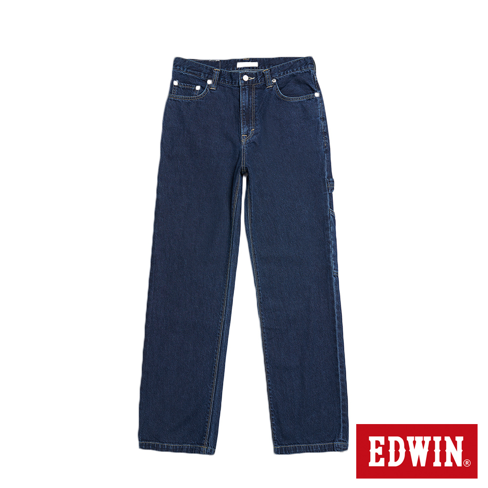 EDWIN 工裝直筒牛仔長褲(中古藍)-男款