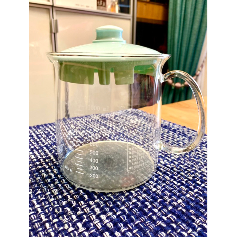 玻璃瓶燒水壺 熱水壺 適用電磁爐1000ml 高度14公分 直徑13公分
