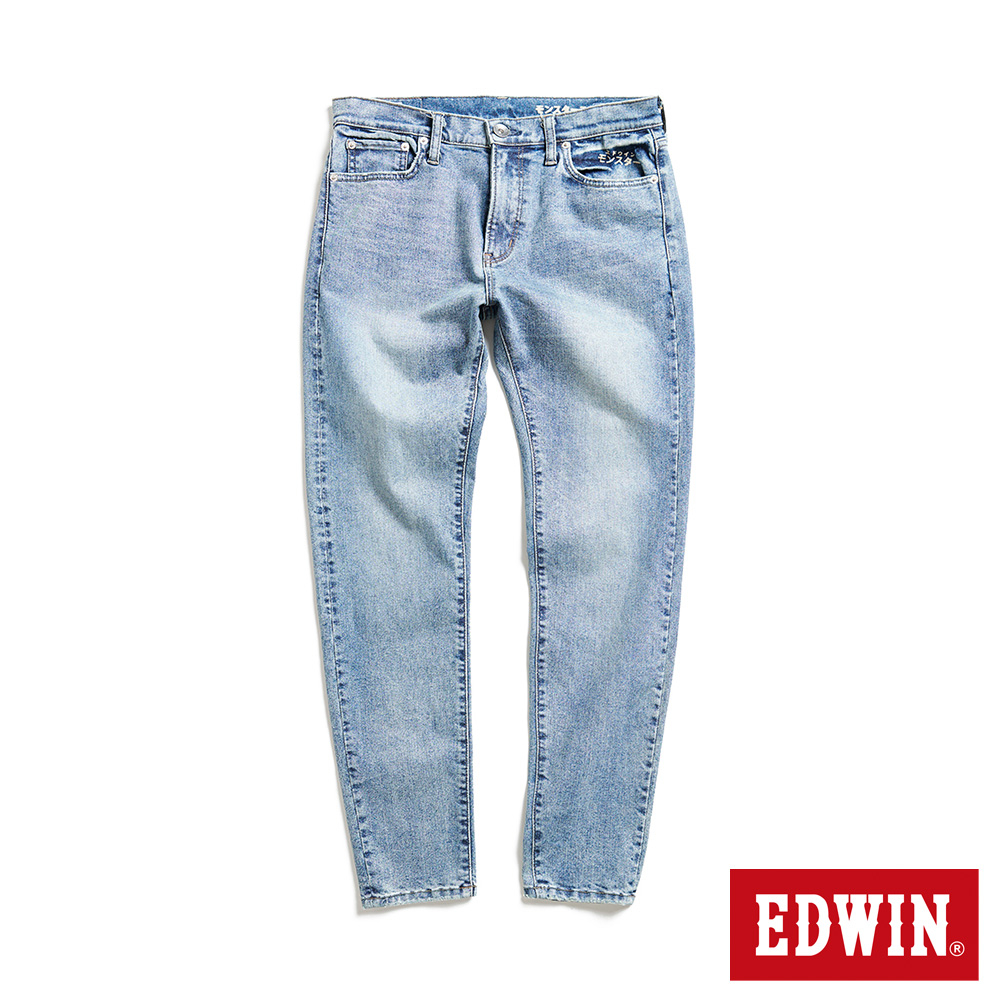 EDWIN 怪物彈系列 怪物彈彈力修身小直筒丹寧褲(石洗藍)-男款