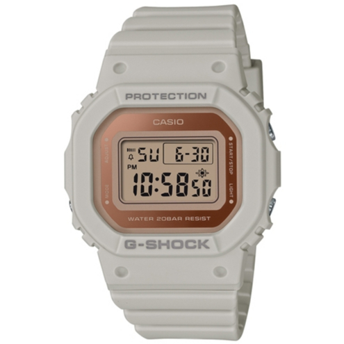 【CASIO】G-SHOCK GMA系列 優雅米白色經典方形數位電子女錶 GMD-S5600-8 台灣卡西歐公司貨