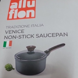全新義大利Alluflon 18公分不沾單柄湯鍋