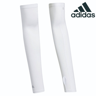 ＊立航高爾夫＊Adidas 女用加長版袖套 #HT5745, 白-S/M號