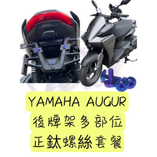 ✨YAMAHA AUGUR✨後牌架多個部位正鈦螺絲套餐 車牌螺絲 車牌螺母 後避震螺絲 方光片螺母 正鈦螺絲 正鈦螺母