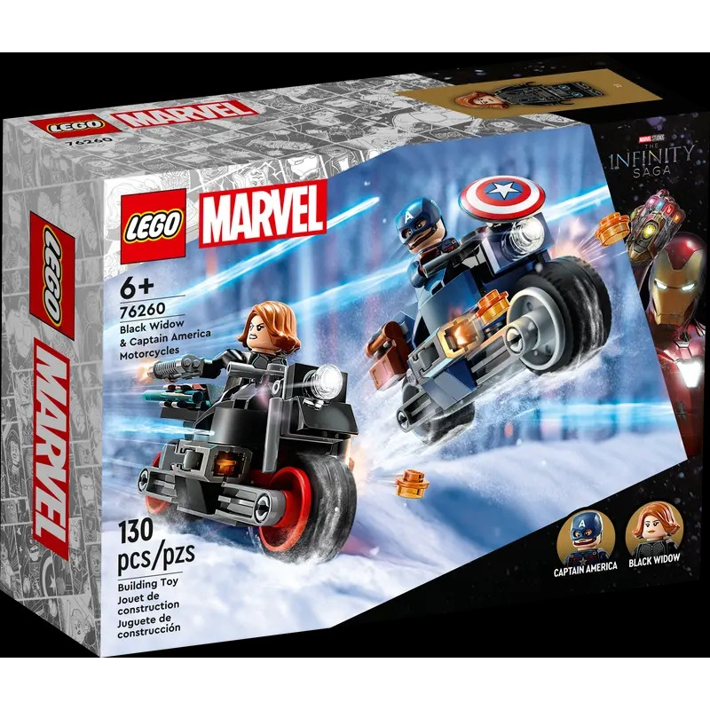 【周周GO】樂高 LEGO 76260 Black Widow&amp;Captain America Motorcycles