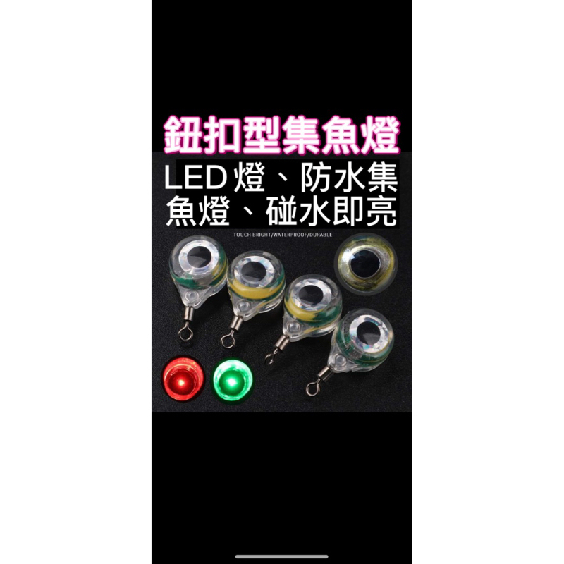 LED集魚燈 單邊八字環 鈕扣型集魚燈 80小時超長效
