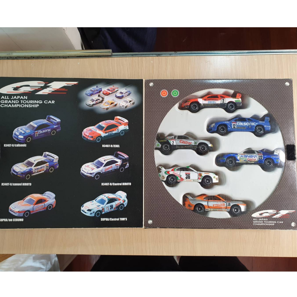 TOMICA 盒組 日本GT選手賽車 絕版限量 6台組 TOMY藍標