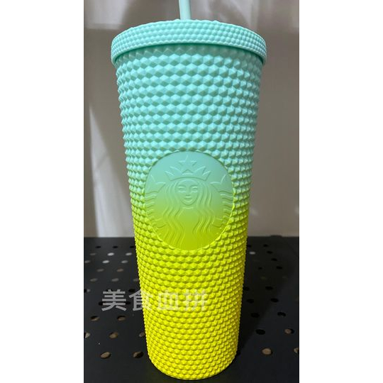台灣 星巴克 24OZ Bling 黃綠 TOGO 冷水杯 ( 含盒 含標簽 )
